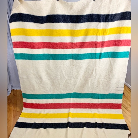 Vintage Wool Hudson Bay Four Points Blanket 88”x68” - Picture 7 of 11